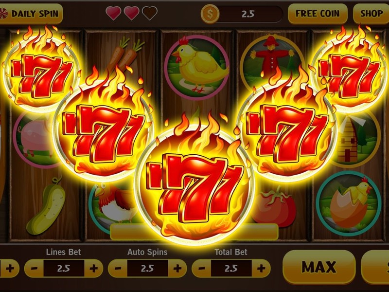 Máy đánh bạc Slot cổ điển với biểu tượng trái cây